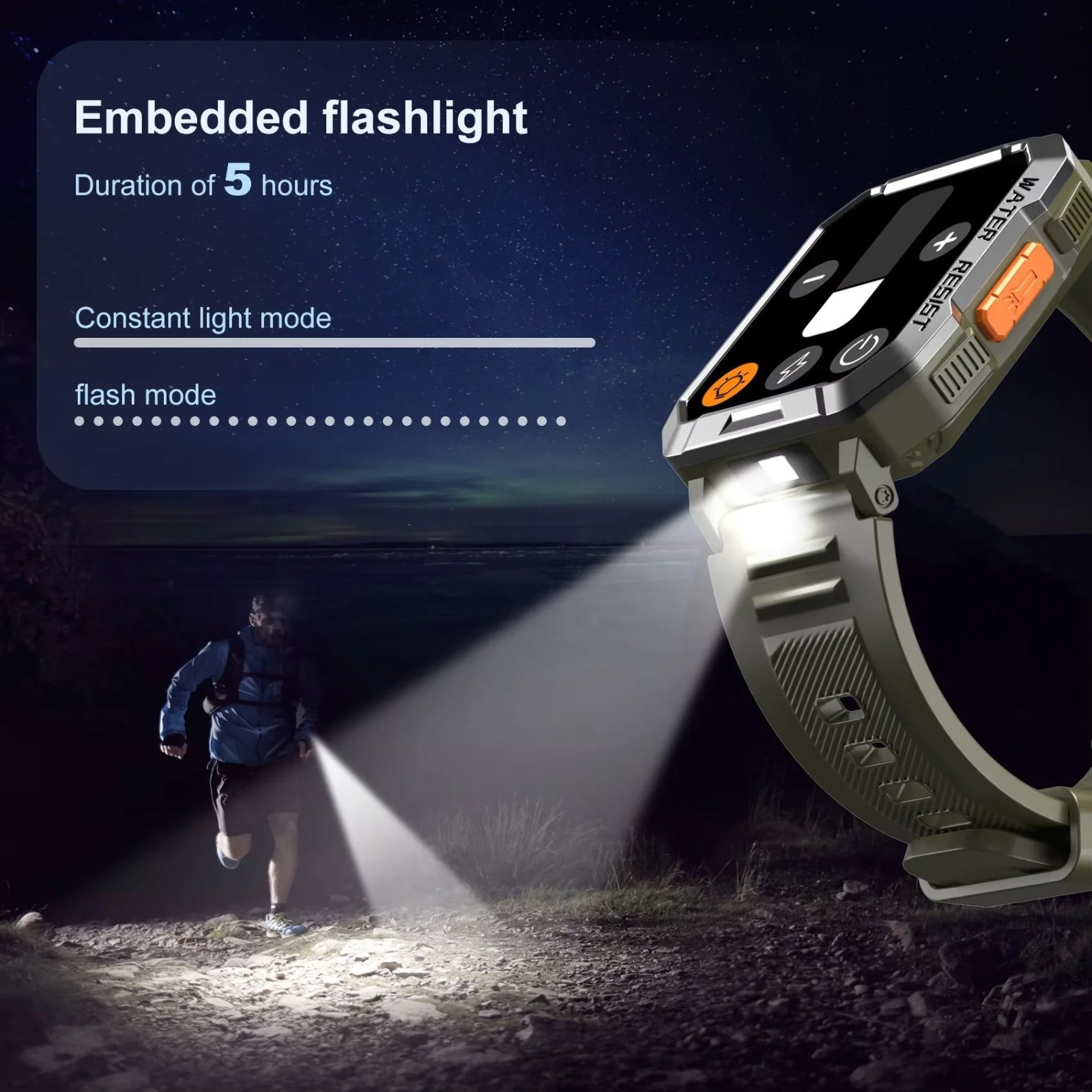 Military Smart Watch for Men(Call Receive/Dial)Rugged Tactical Fitness Tracker
