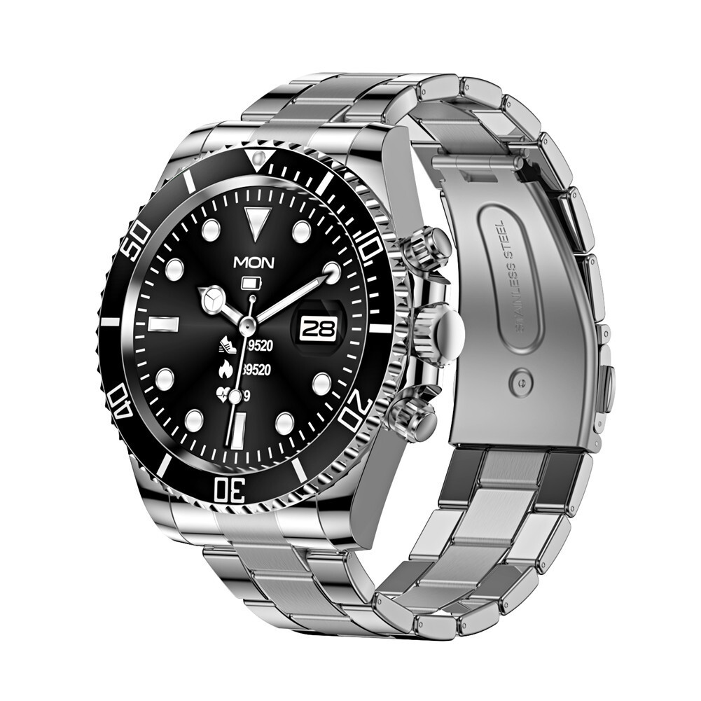 Men Smart Watch Business Luxury Wristwatch Bluetooth Stainless Steel Smartwatch