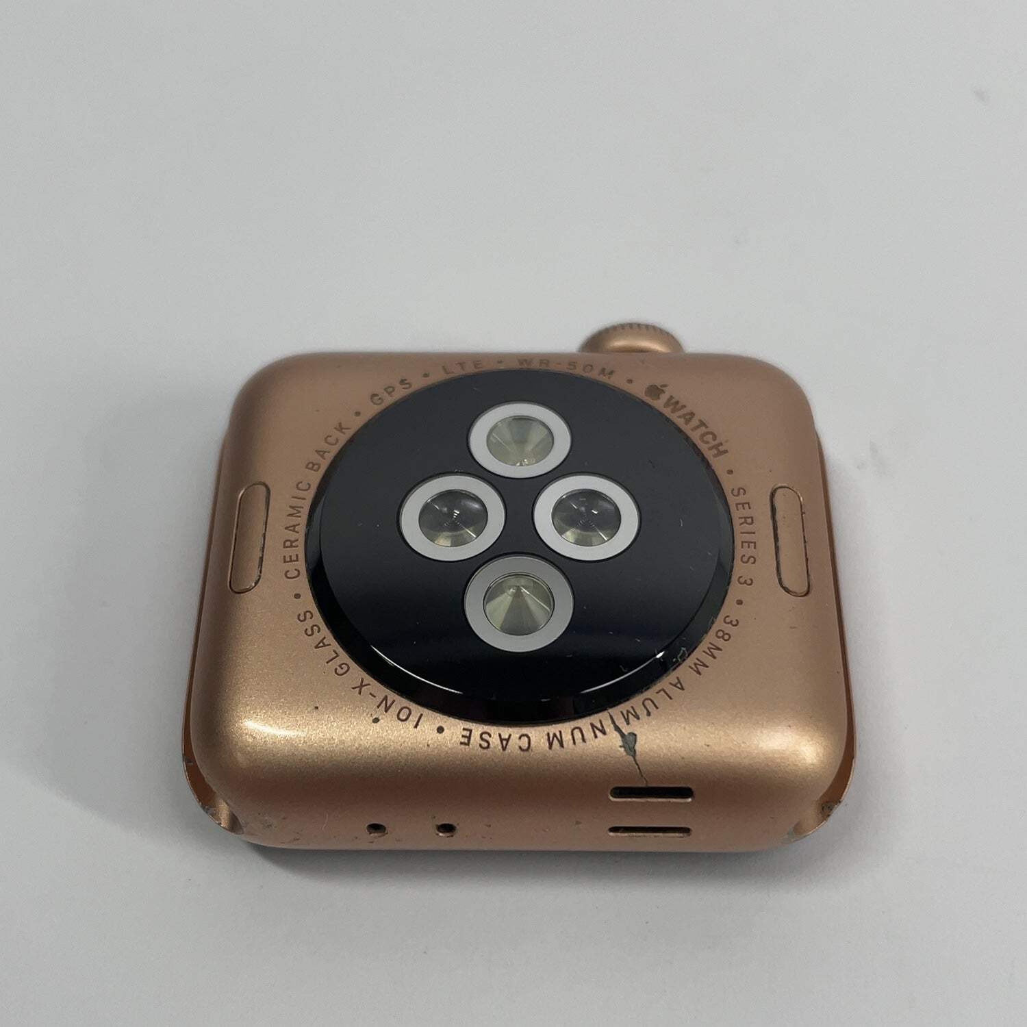 Broken GPS Only Apple Watch Series 3 38MM Aluminum A1861 Bad Battery