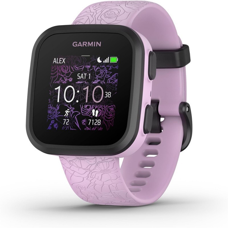 Garmin Bounce Kids Tracking Smartwatch in Black Lilac 010-02448-01