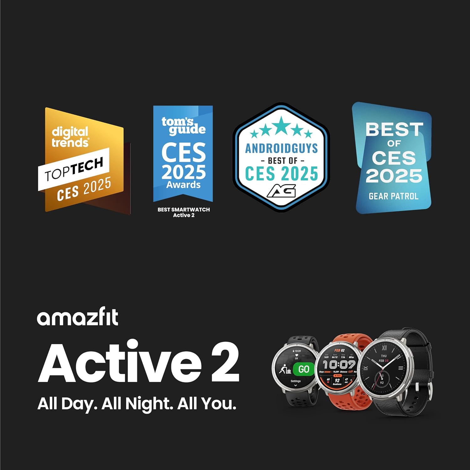 Active 2 Sport Smart Watch Fitness Tracker for Android and Iphone, 44Mm, 10 Day