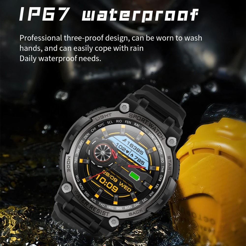 2025 Military Smart Watch For Men (Answer/Make Call) Heart Rate Outdoor Fitness