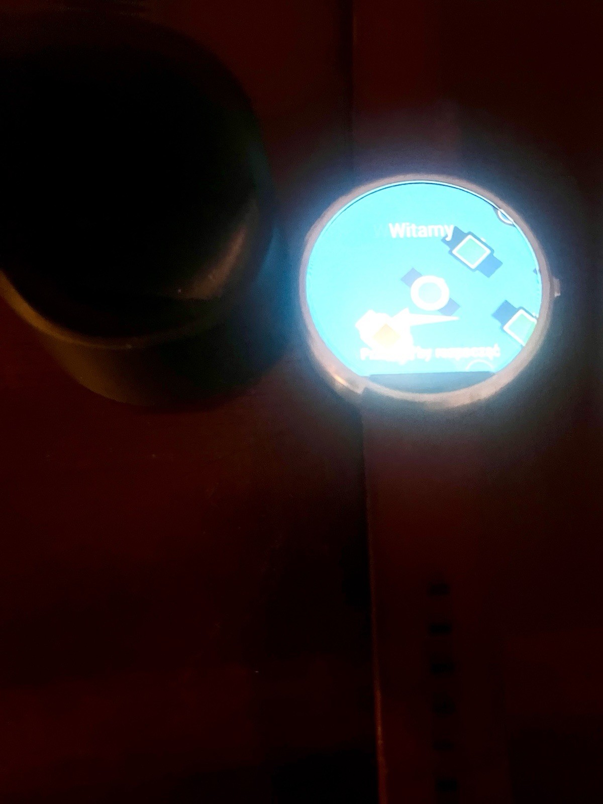 Motorola Moto 360 SmartWatch 46mm Stainless Steel Case Cognac Band WORKING