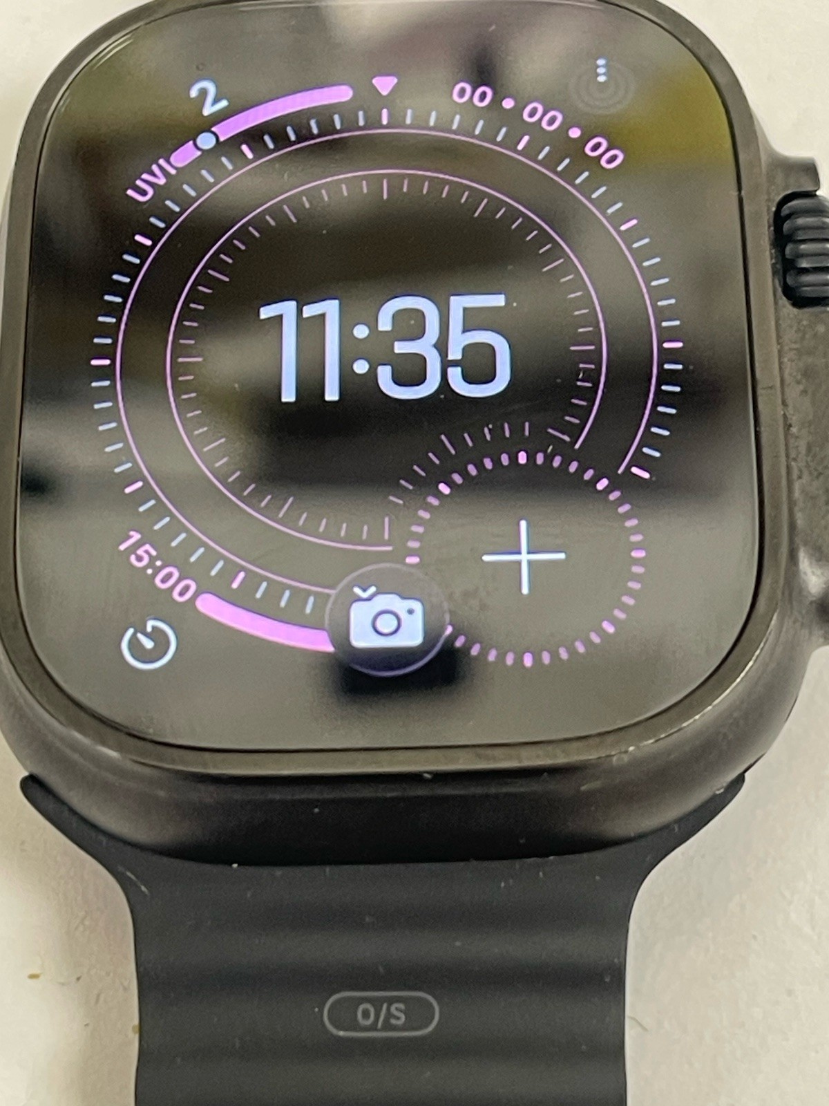 Apple Watch Ultra 2 49mm Unlocked Titanium w/ Black O/S Ocean Band MX4P3LW/A