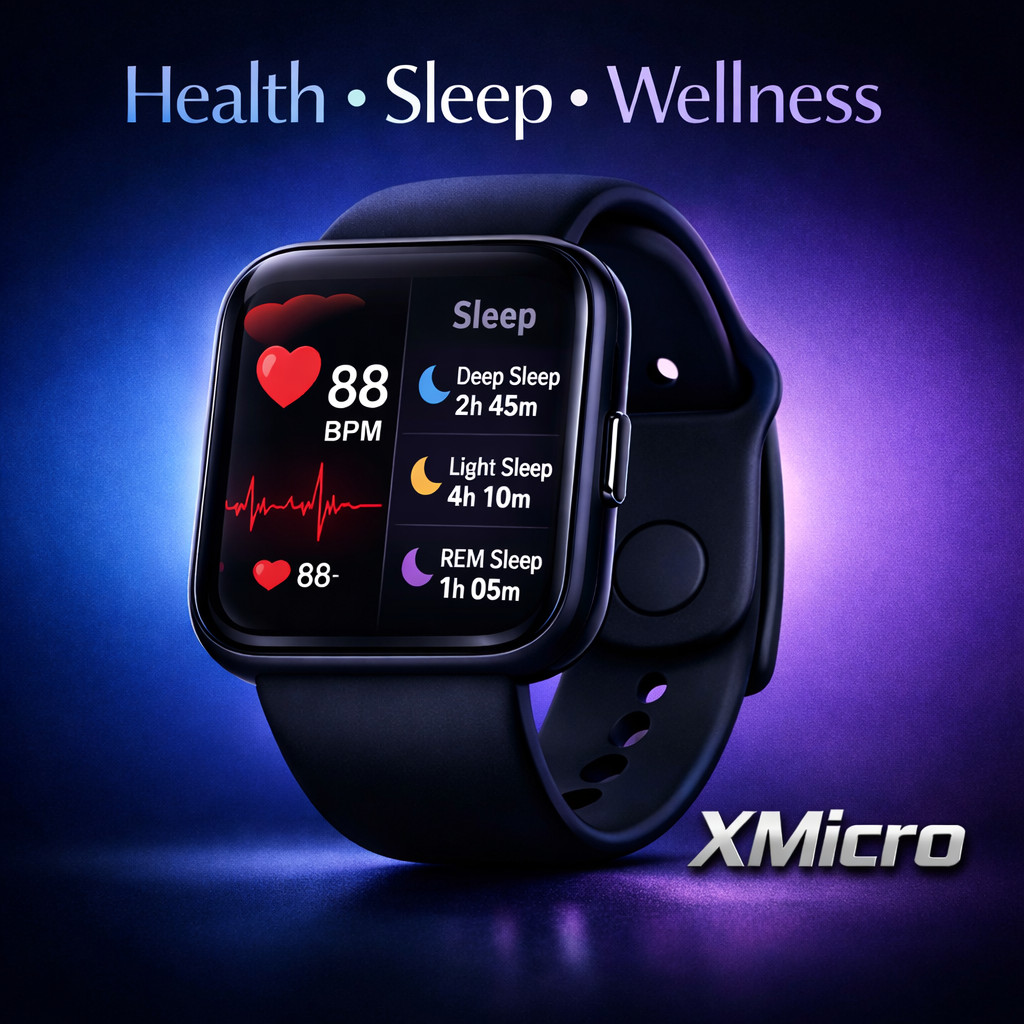 XMicro 2026 Smart Watch for Women Men, Fitness Track iPhone & Android Bluetooth