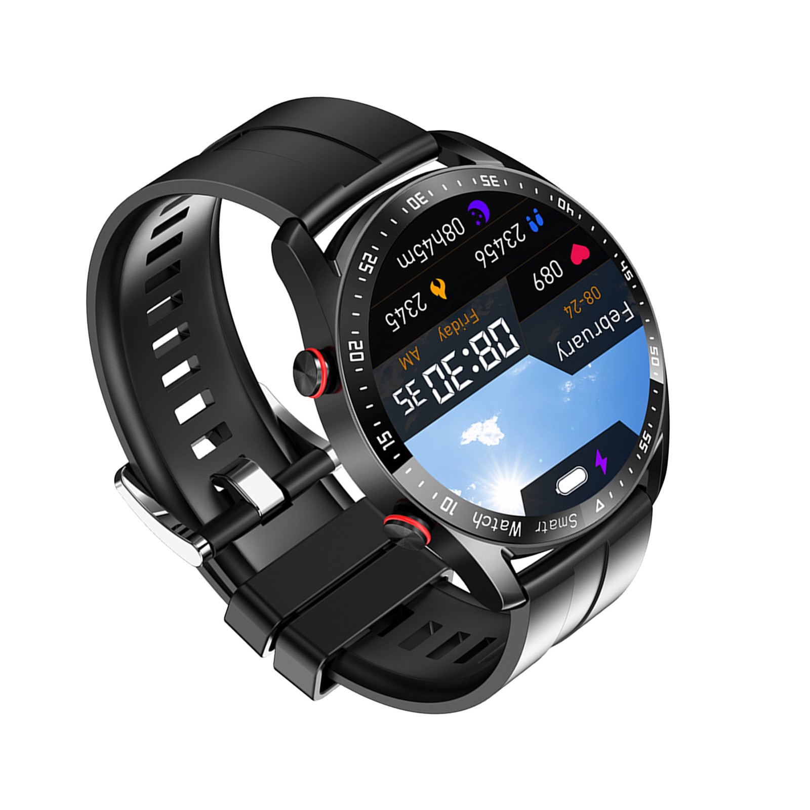 Smart Sports Watch With 1.52 Inch Screen BT Call Health Monitoring Multi-Sp AUNC