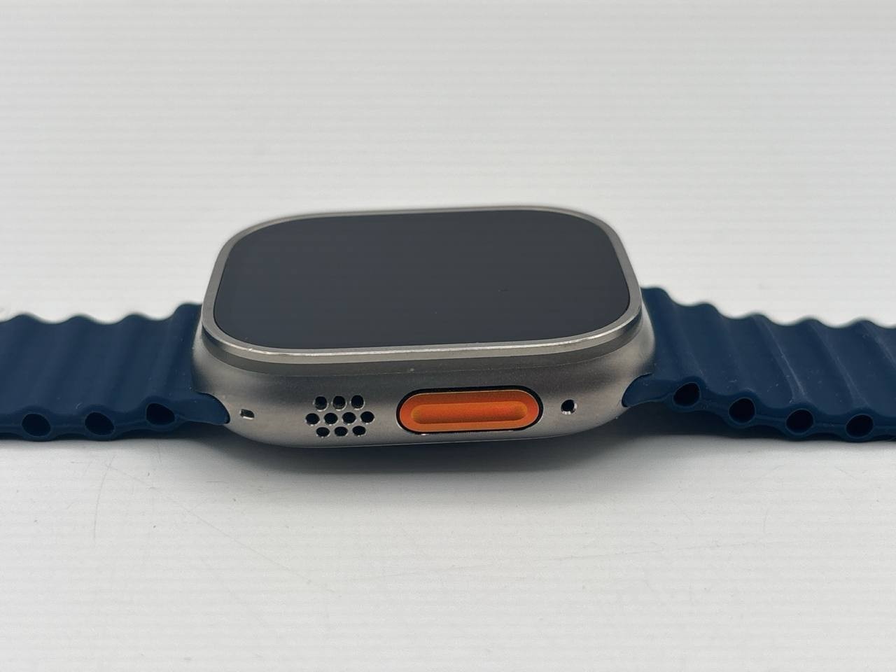 Apple Watch Ultra 2 Natural Titanium Case with Blue Ocean Band – READ