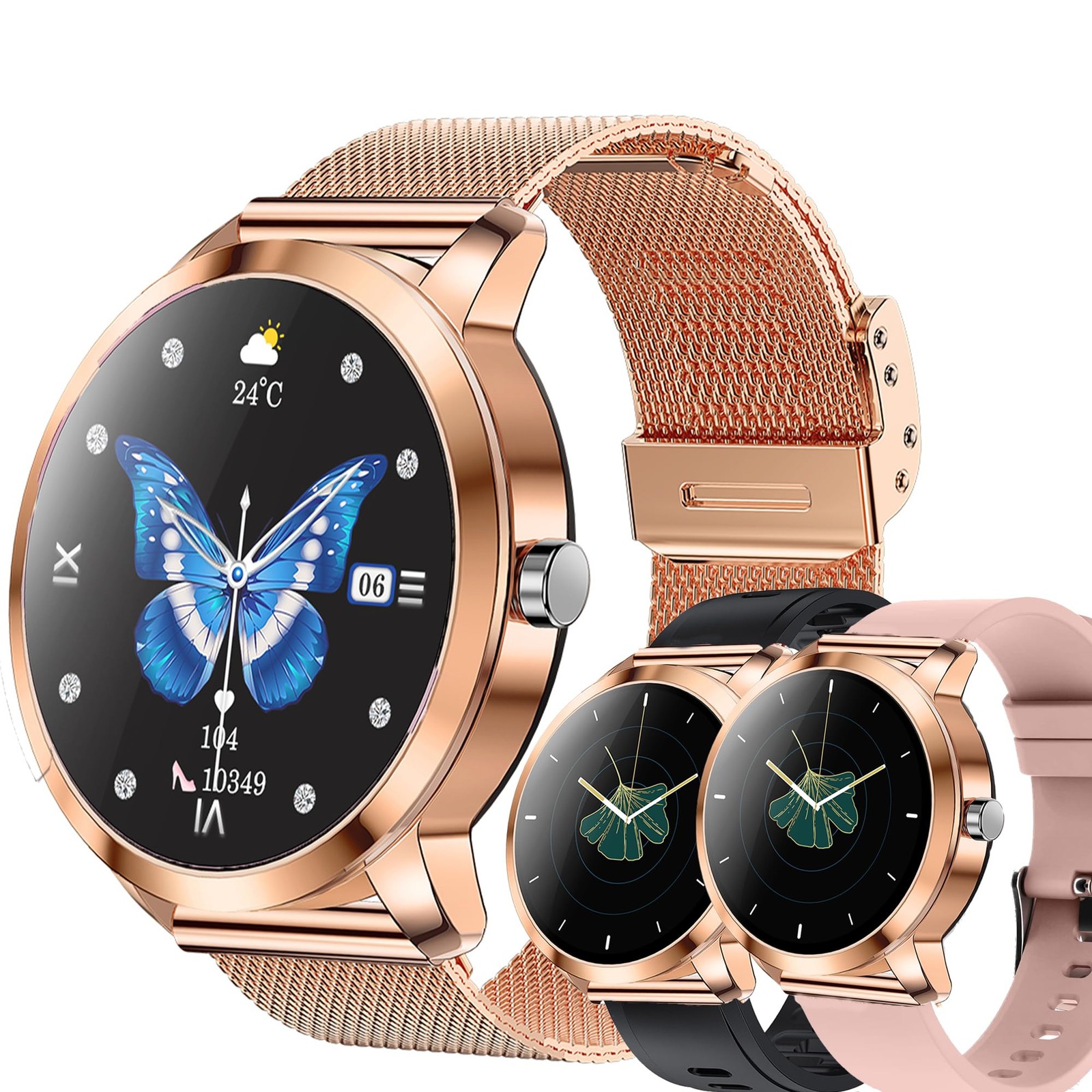 Smart Watch (Answer/Make Calls) for Women, 1.27″ AMOLED Smartwatch for Androi…