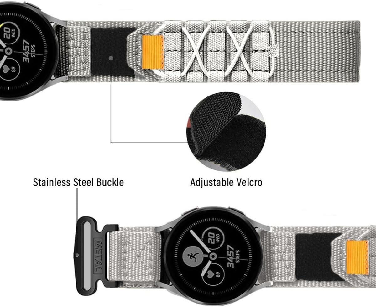 Rugged Nylon Strap Compatible with 20mm 22mm Watches Quick Release
