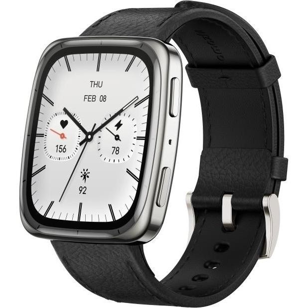 Smart Watch Amazfit Active 2 Premium Square Leather Strap – Brand New SEALED NIB