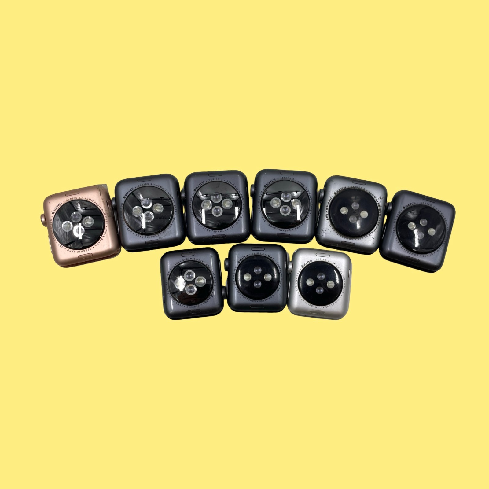 FOR PARTS x9Apple Watch Series3 A1861 A1860 A1859 A1858 38mm 42mm #1133 z65b32