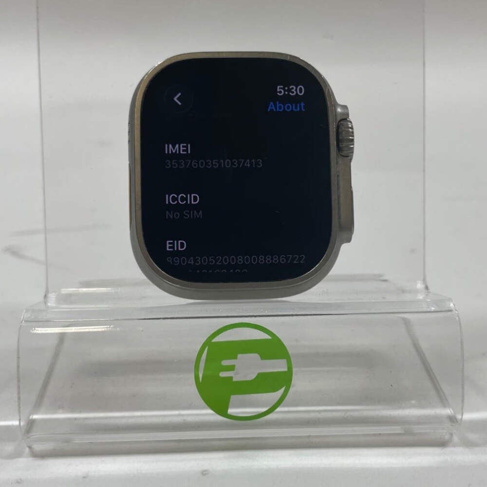 Unlocked Apple Watch Ultra 49MM Natural Titanium MQF03LL/A Face Only