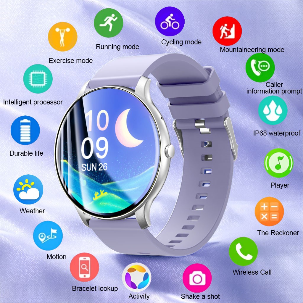 Smart Watch for Men Women Bluetooth Call Heart Rate IP68 120+ Sports Modes 1.46″