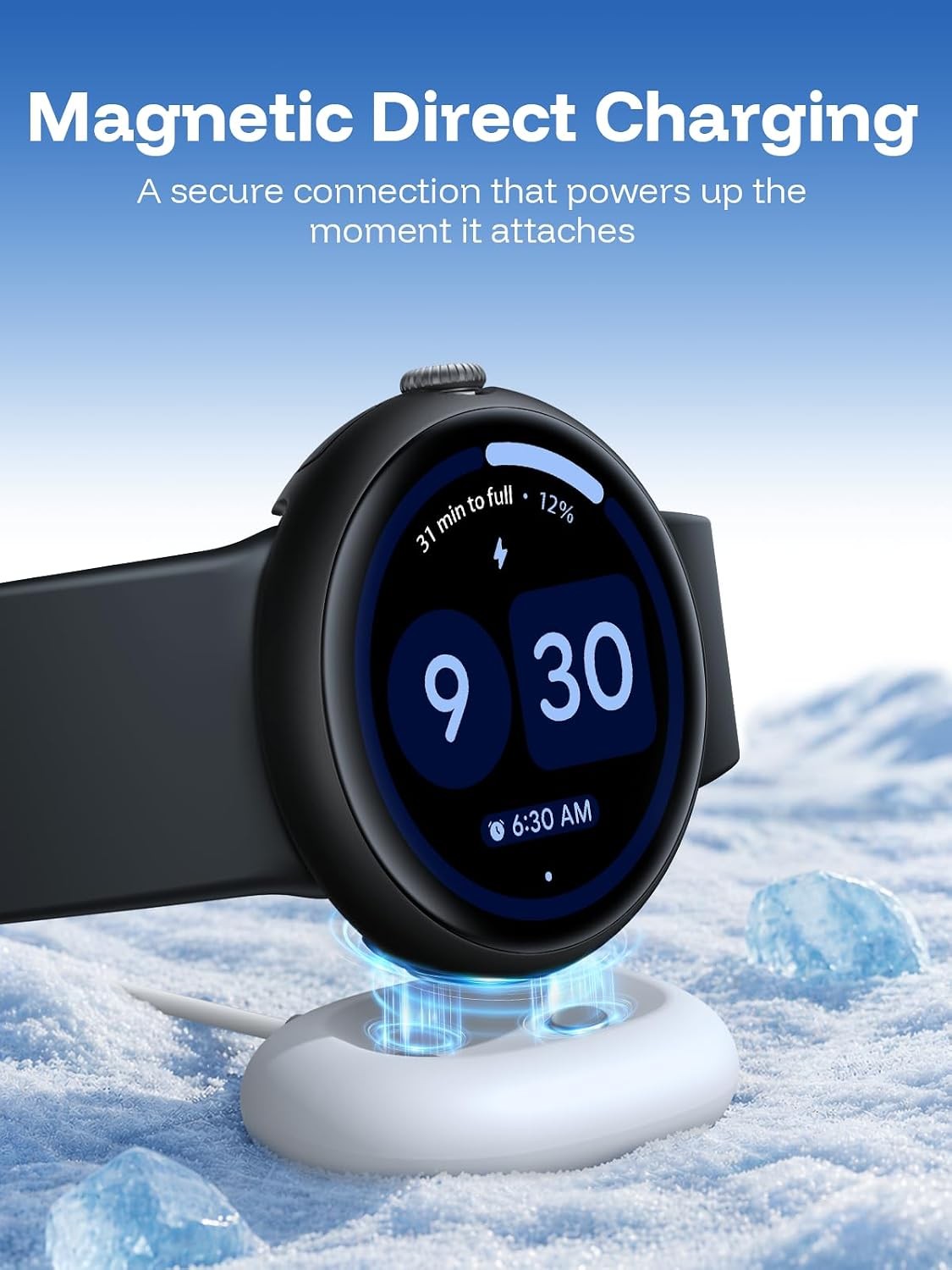 Curved-Screen Case with Screen Protector for Google Pixel Watch 4 45mm – 1 Pack,