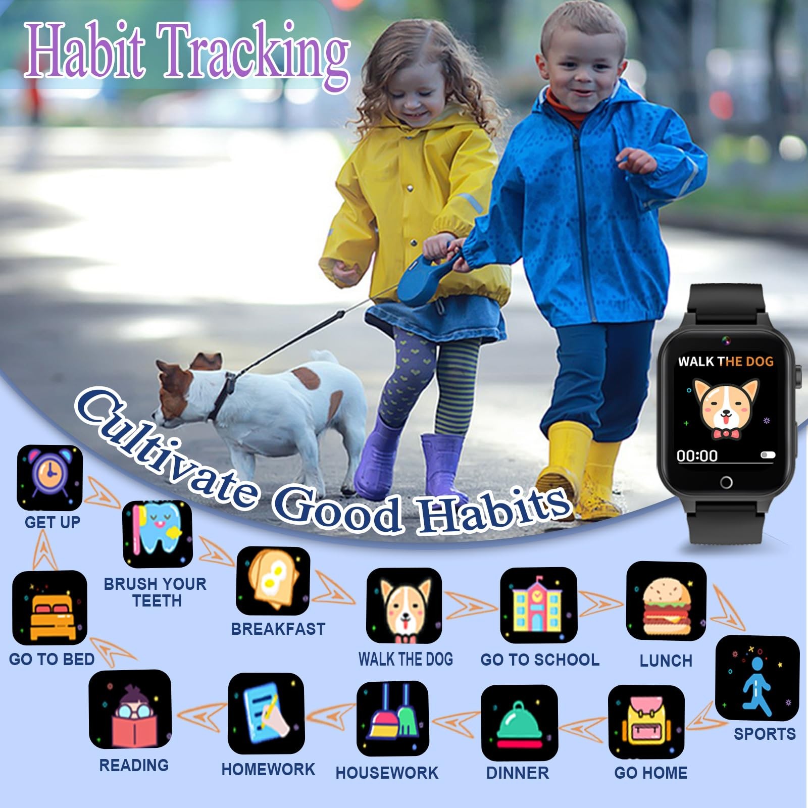 for Boys Girls, Black