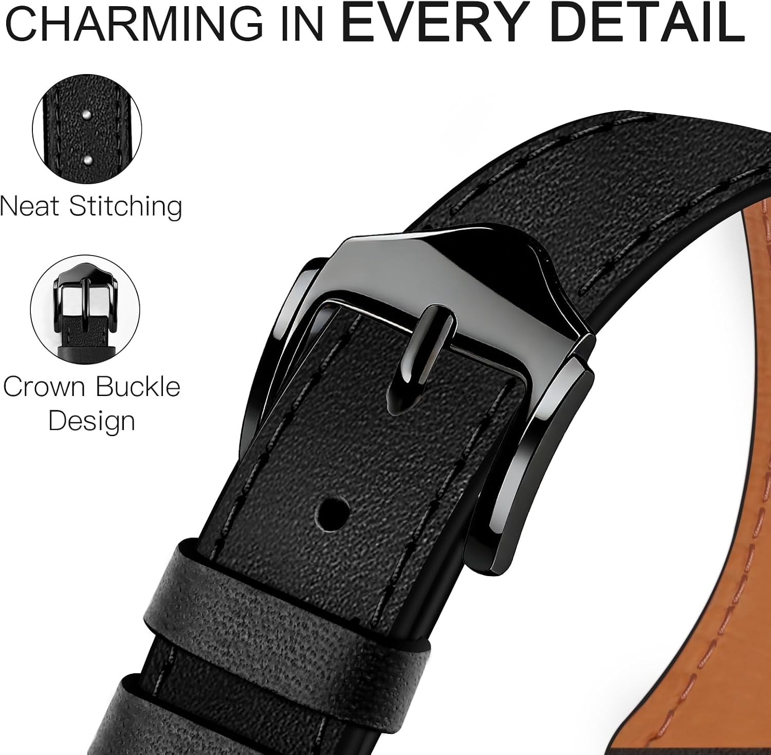 Case For Apple Watch 38mm 40mm 41mm 42mm 44mm 45mm 46mm 49mm, Genuine Leather