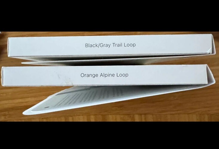 Apple Watch Ultra 49mm Titanium Case with Orange Ocean Band, Open Box New