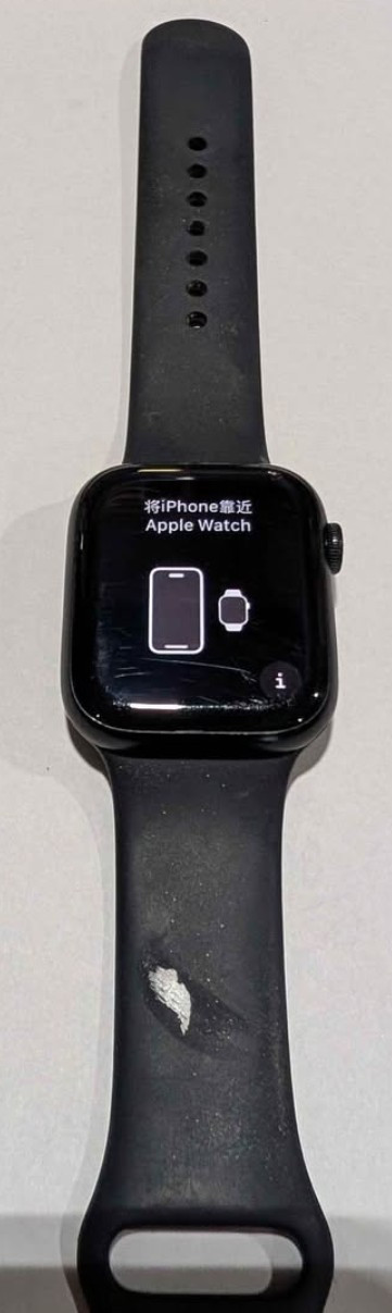 Apple Watch Series 9 45mm Aluminum Case with Sport Band – Midnight, S/M (GPS…