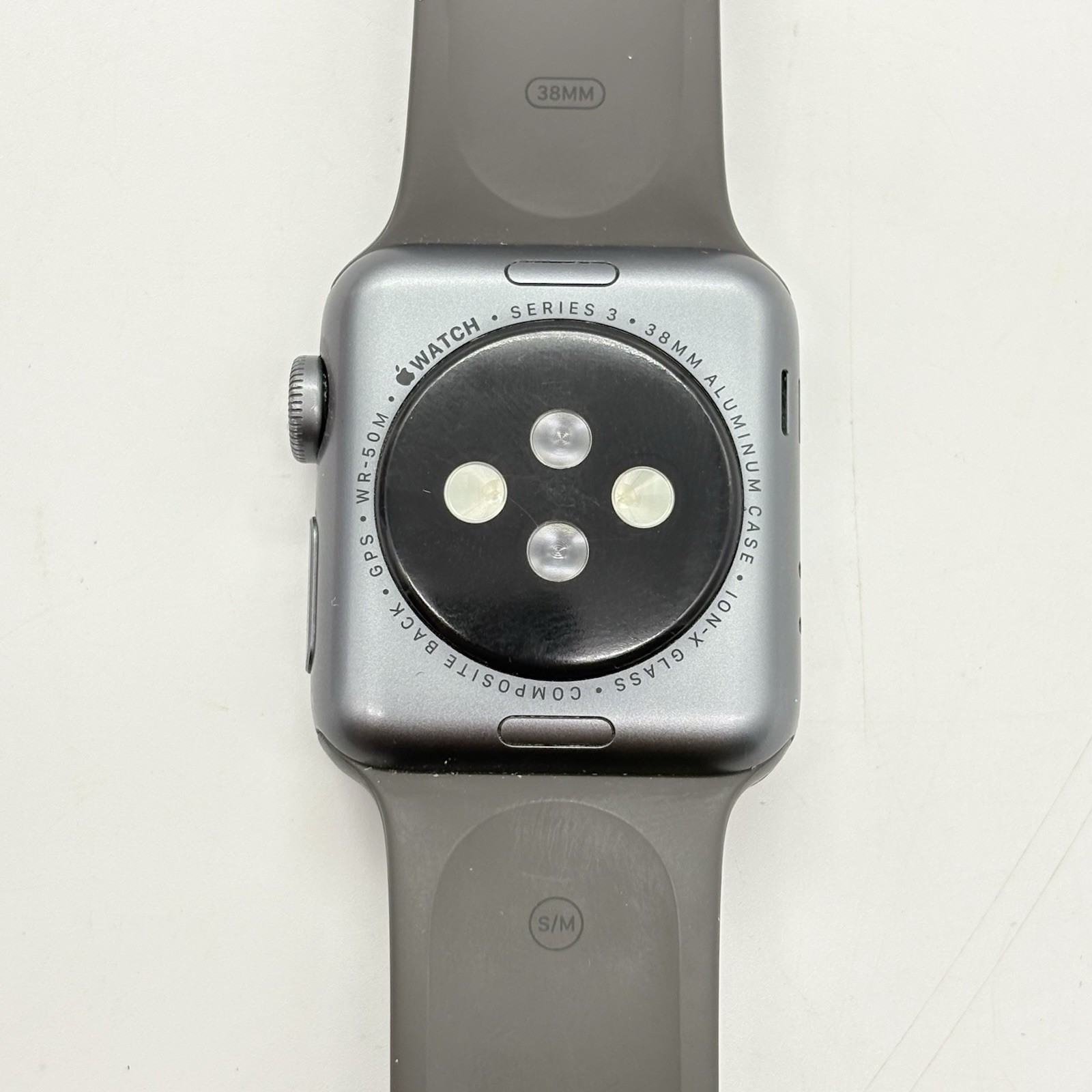 Apple Watch Series 3 GPS 38mm Aluminum Gray Case Watch Parts Repair Only *AS-IS*