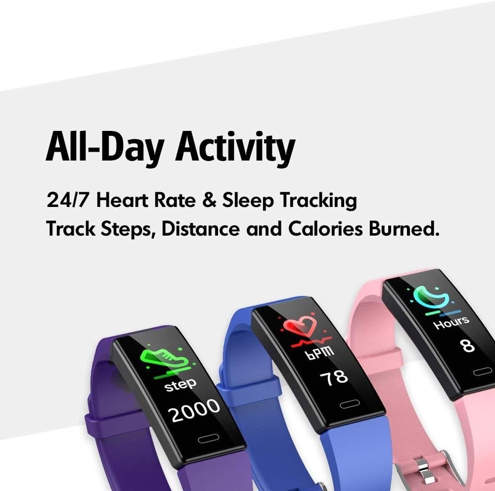 Fitness Tracker with Blood Pressure Heart Rate Sleep Health Monitor for Men a…