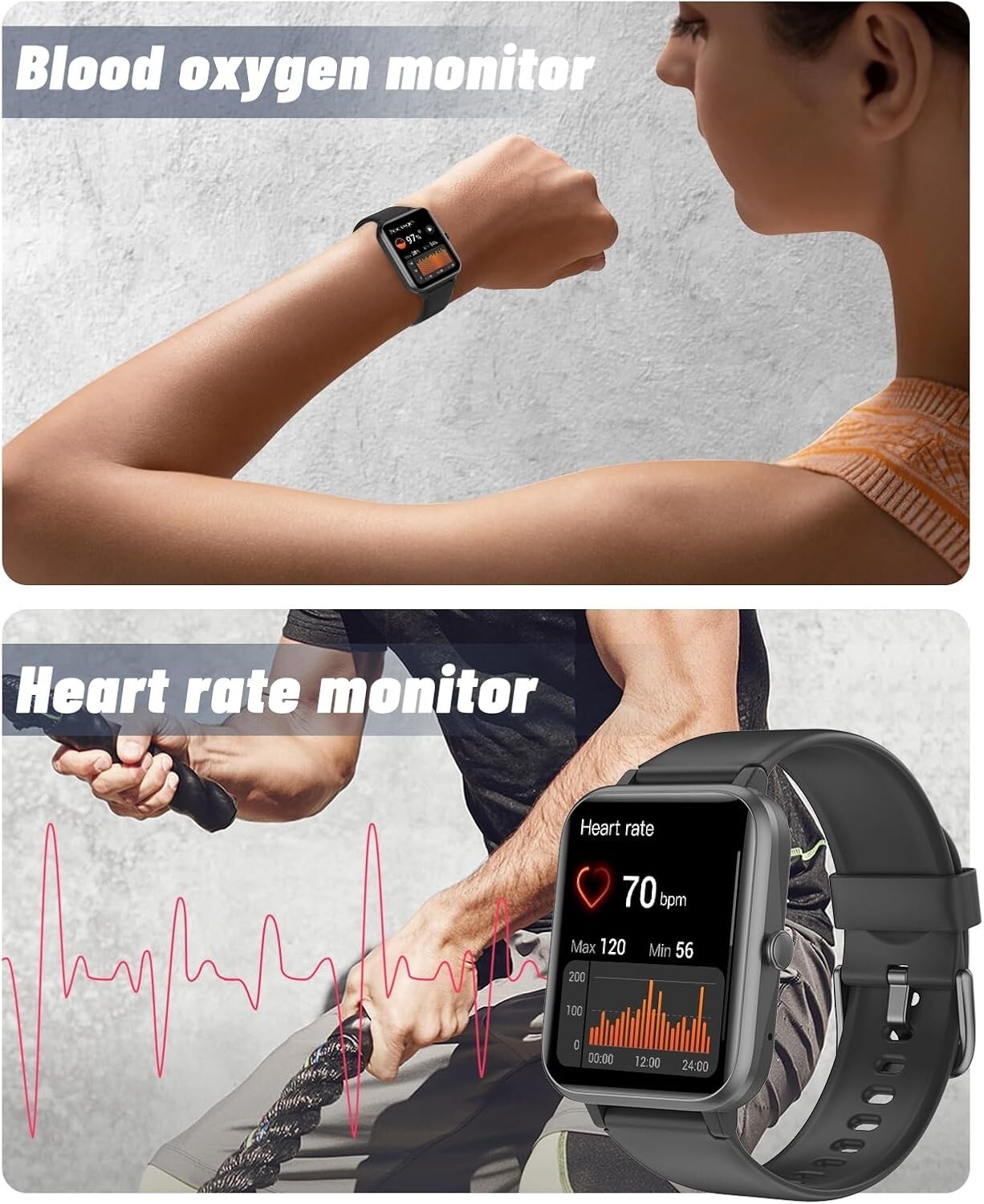 Reloj Inteligente de Mujer Hombre para Iphone Apple Samsung Android y Bluetooth