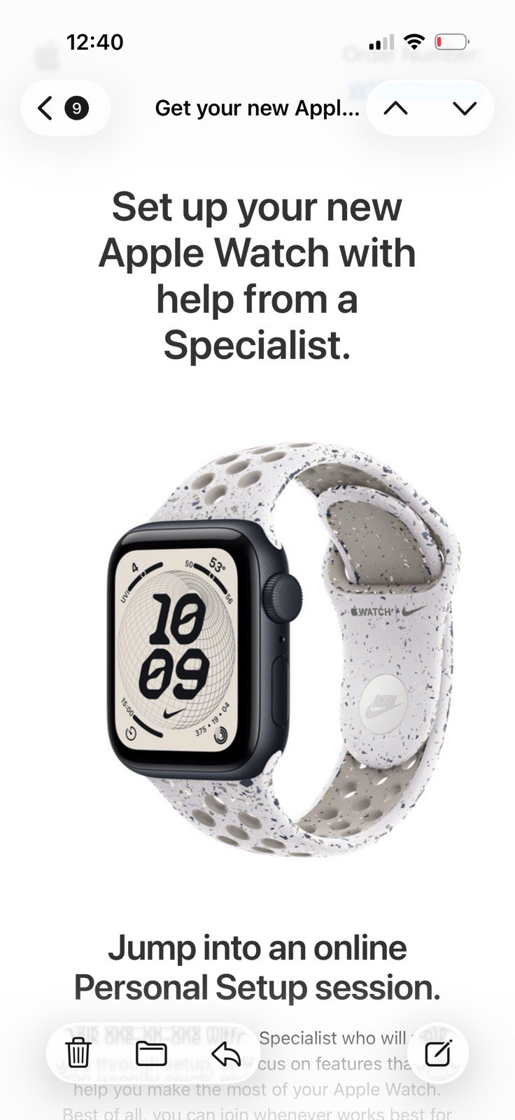 NEW APPLE Watch NIKE SE 3 Midnight Aluminum GPS Veiled Gray Sports Band 40mm