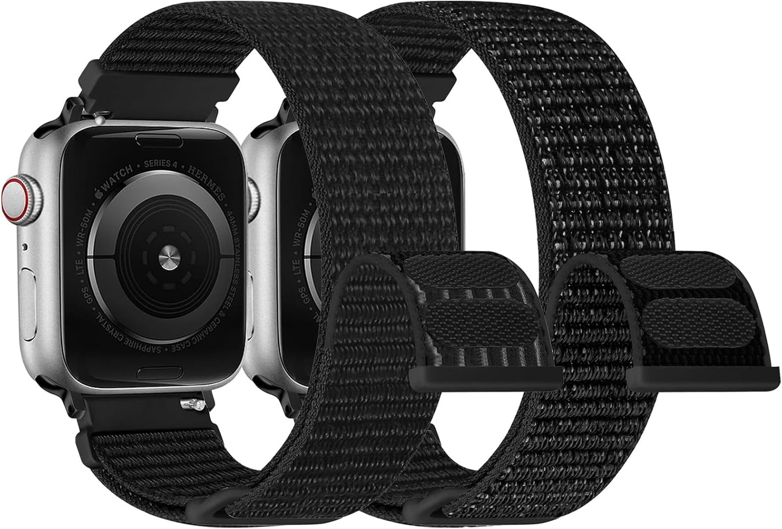 Nylon Sport Loop Band Compatible with Apple Watch 38mm 40mm 41mm 42mm 44mm 45mm