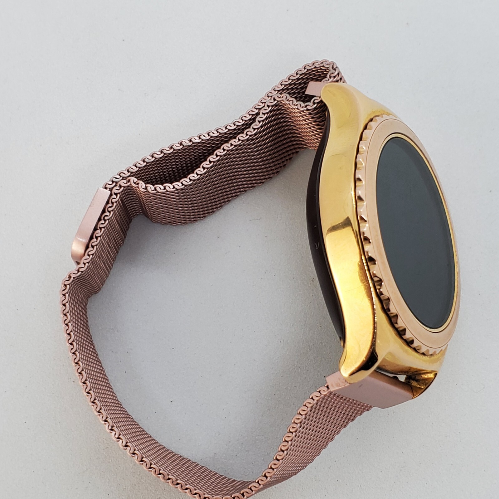 Samsung Galaxy Gear S2 40MM Rose Gold Case Rose Gold Milanese Band Working