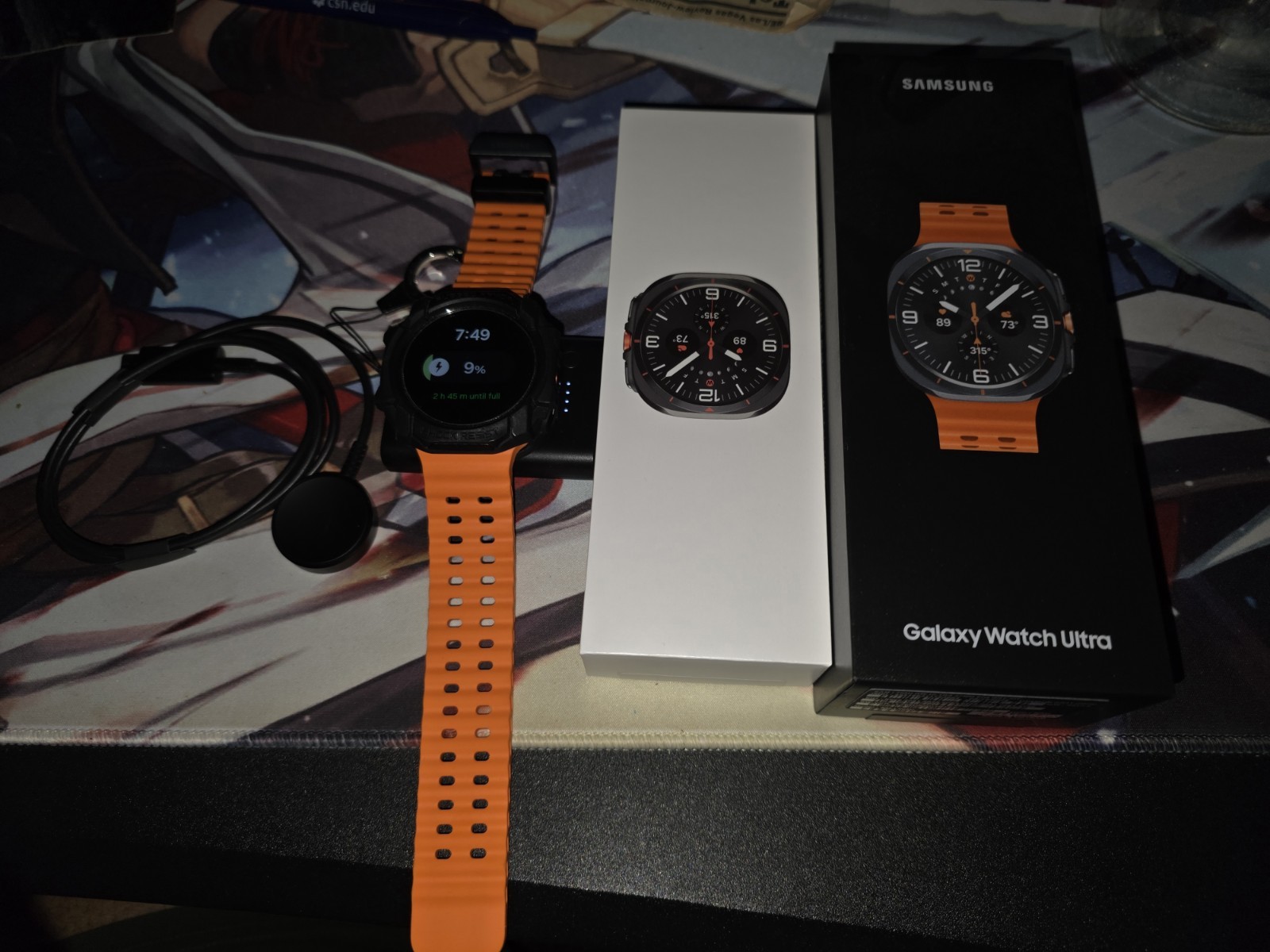 Samsung Galaxy Watch Ultra 47mm LTE (2025) Titanium Grey – With Installed Extras