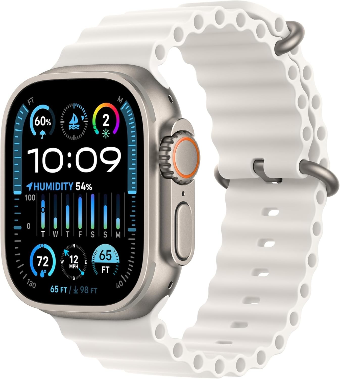 Apple Watch Ultra 2 (GPS + LTE) 49MM Titanium Case White Ocean Band – #4