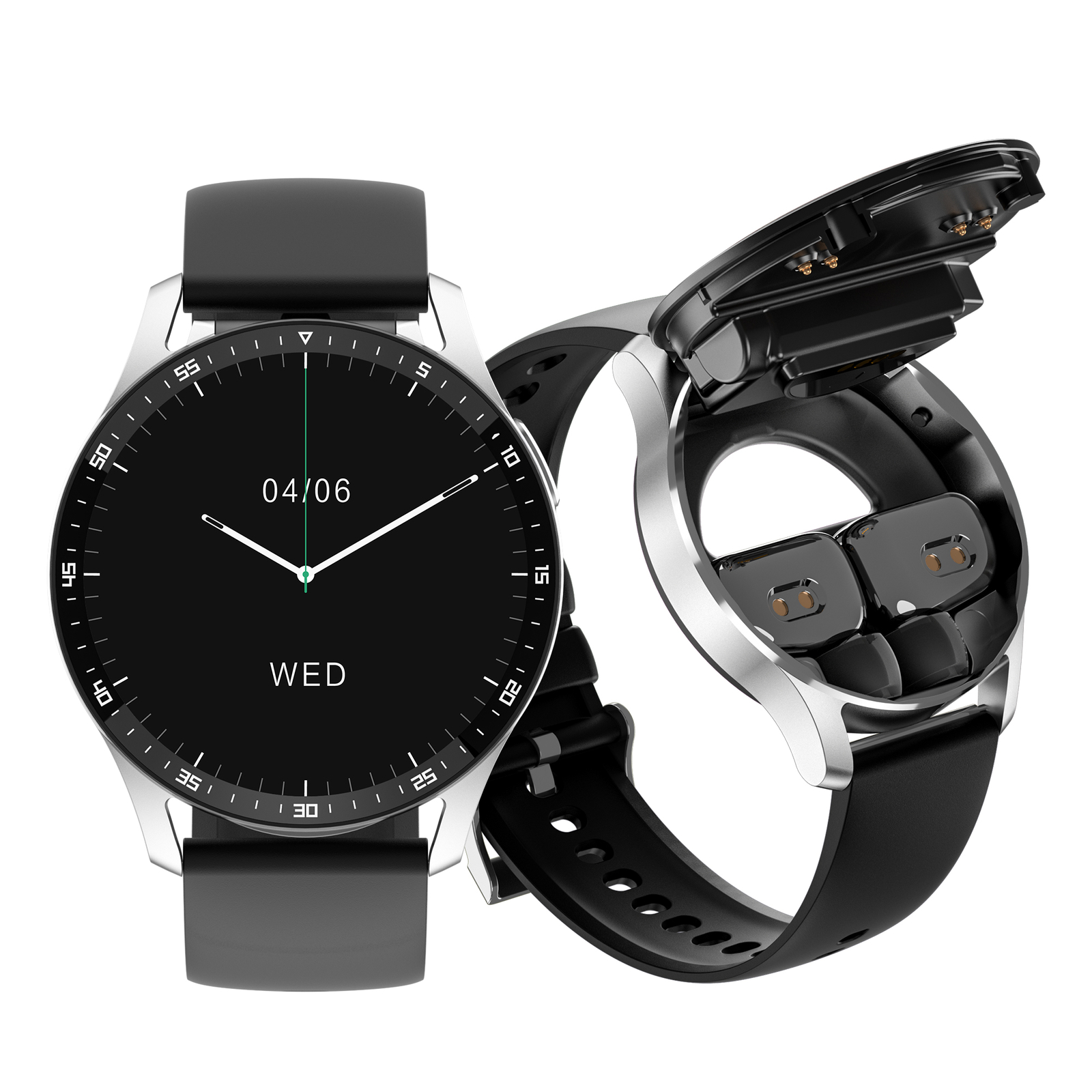 Smart Watch with headset Men Women Bluetooth Call with Earbuds For Android IOS