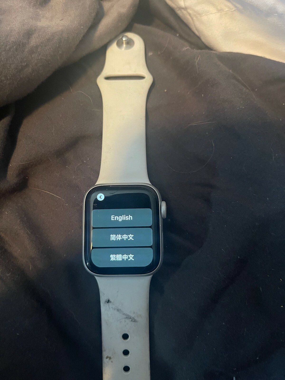 Apple Watch Series 5 44mm Space Gray Aluminium Case with Black Sport Band – S/M
