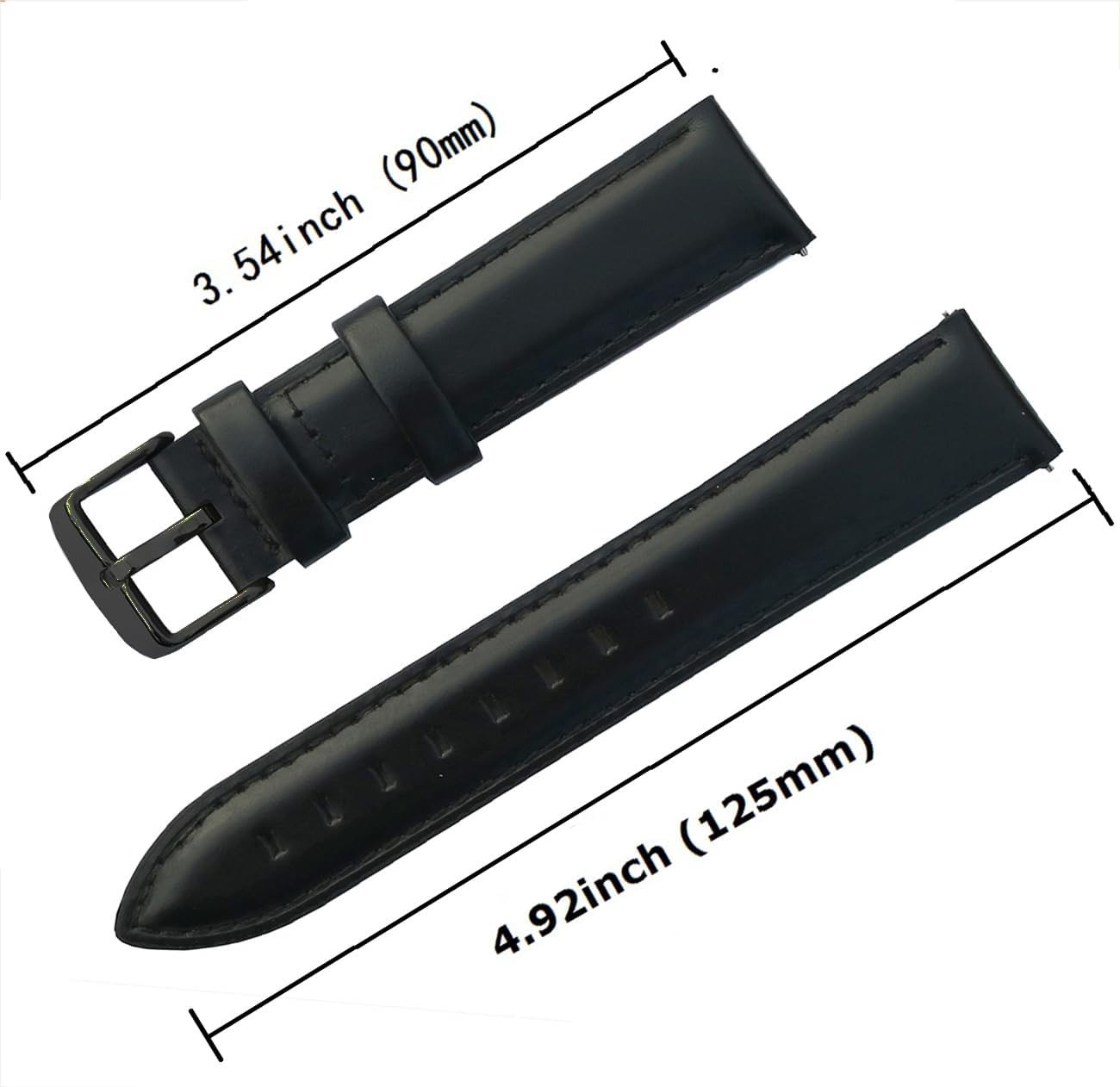 Genuine Leather Strap Compatible with Samsung Galaxy Watch 3 45mm
