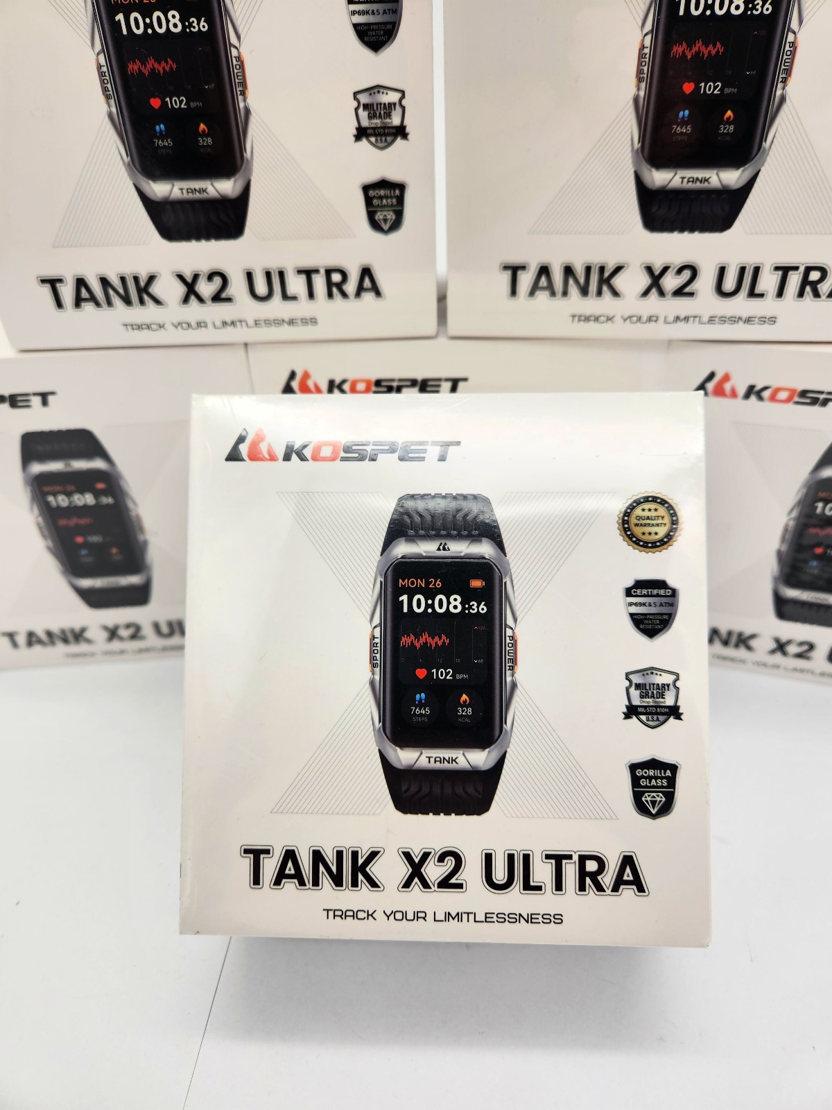 KOSPET TANK X2 Ultra Smart Watch with GPS 50M Waterproof