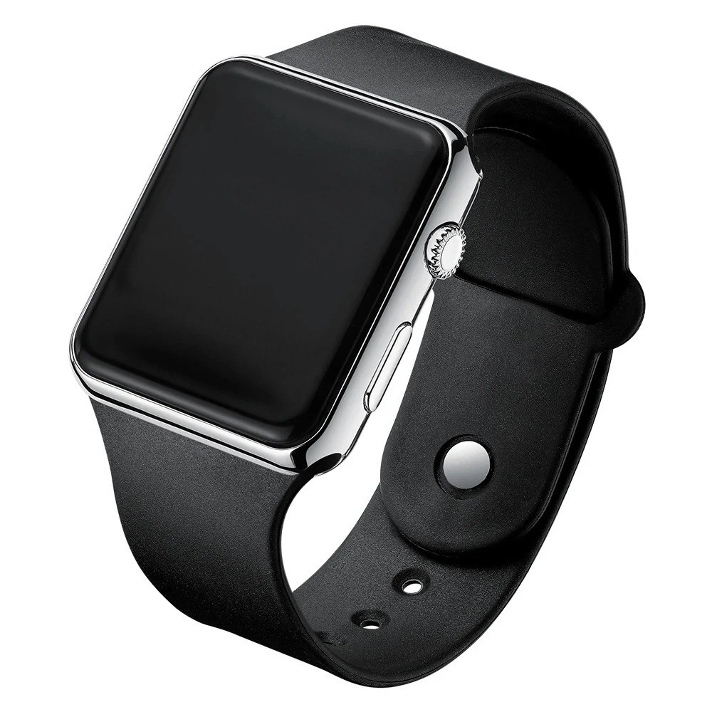 Digital Sports Watch For Men Women LED Waterproof Electronic Silicone Wristband