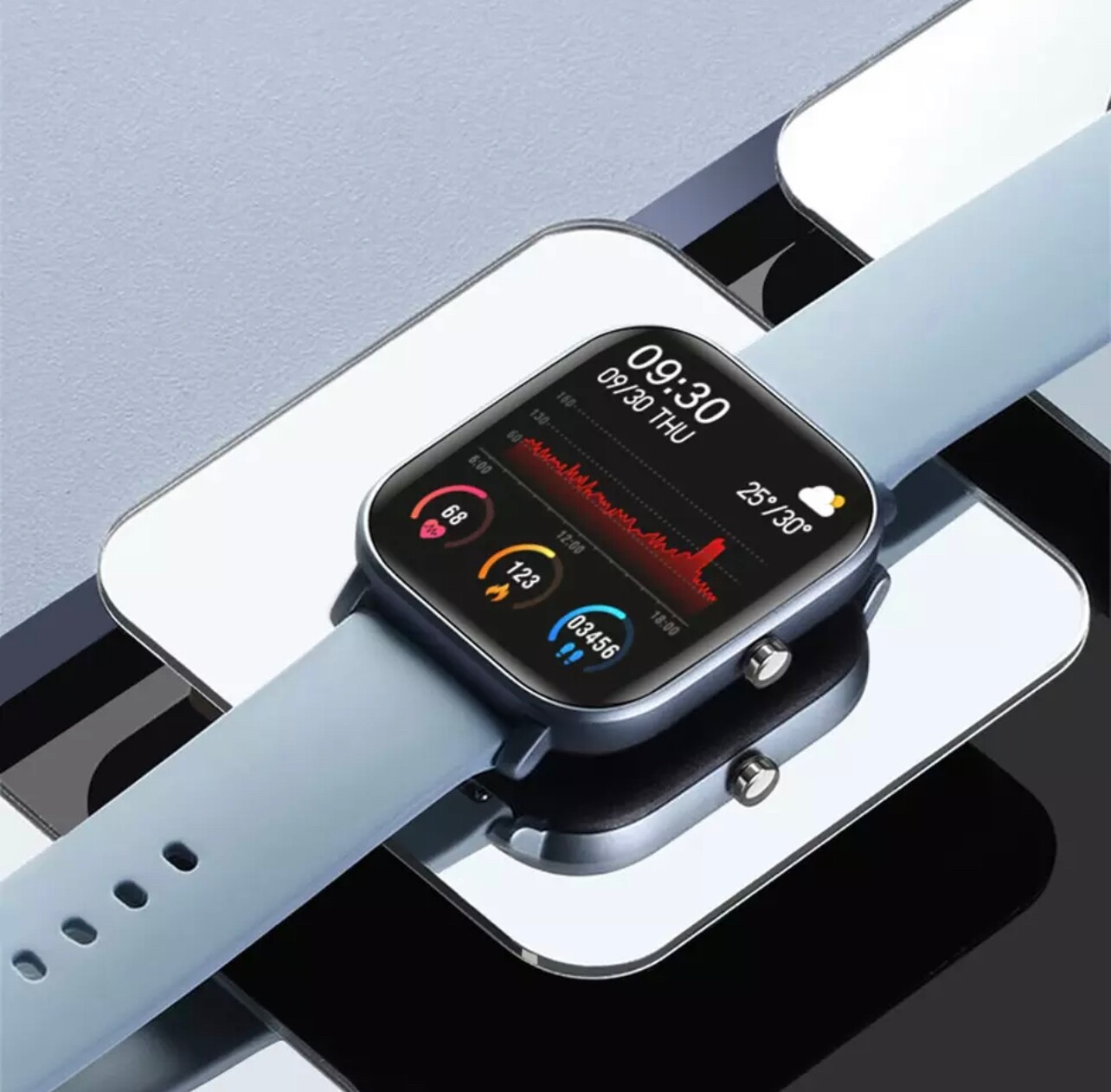 IP67 P8 Waterproof Smart Watches Blood Pressure Heart Rate Pedometer Smartwatch