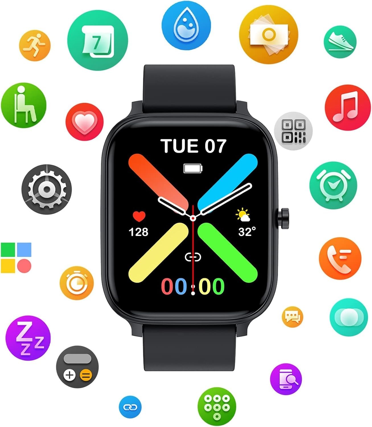 Reloj Inteligente Para iPhone Android De Mujer Smart Watch Pantalla Táct NEW US.