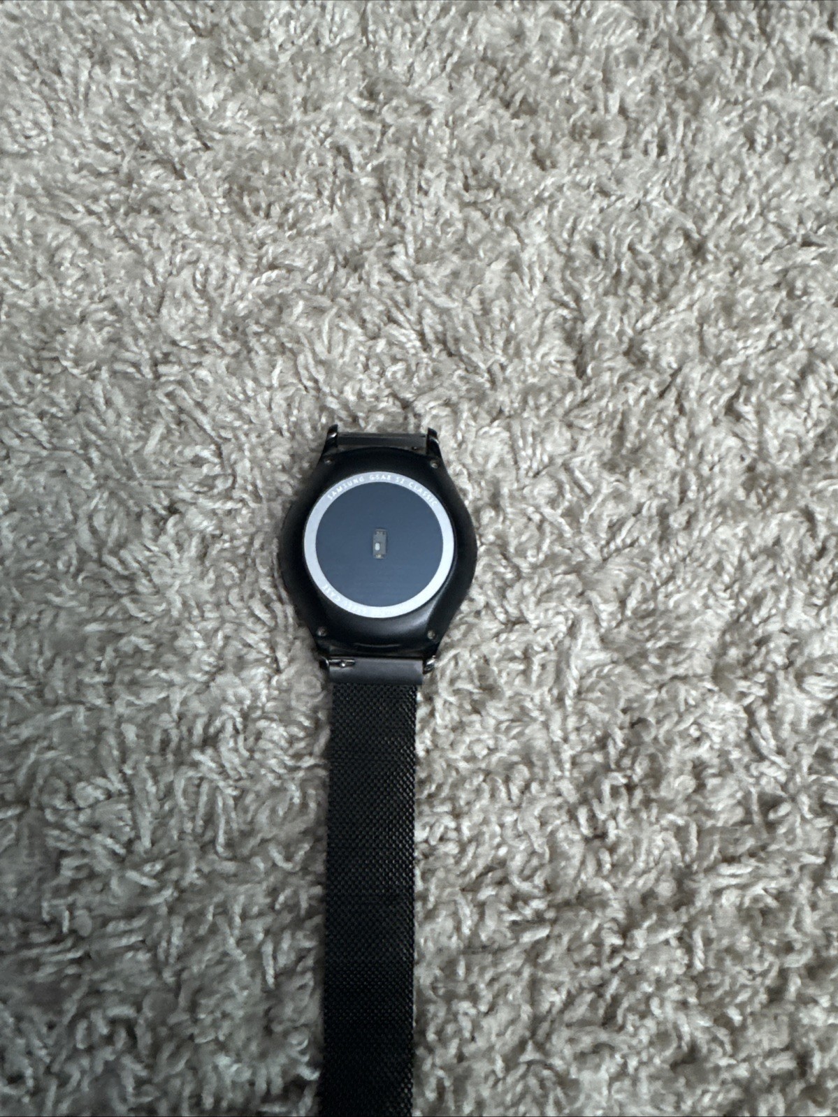 Samsung Galaxy Gear S2 42mm Stainless Steel Case Dark Gray Metallic Band