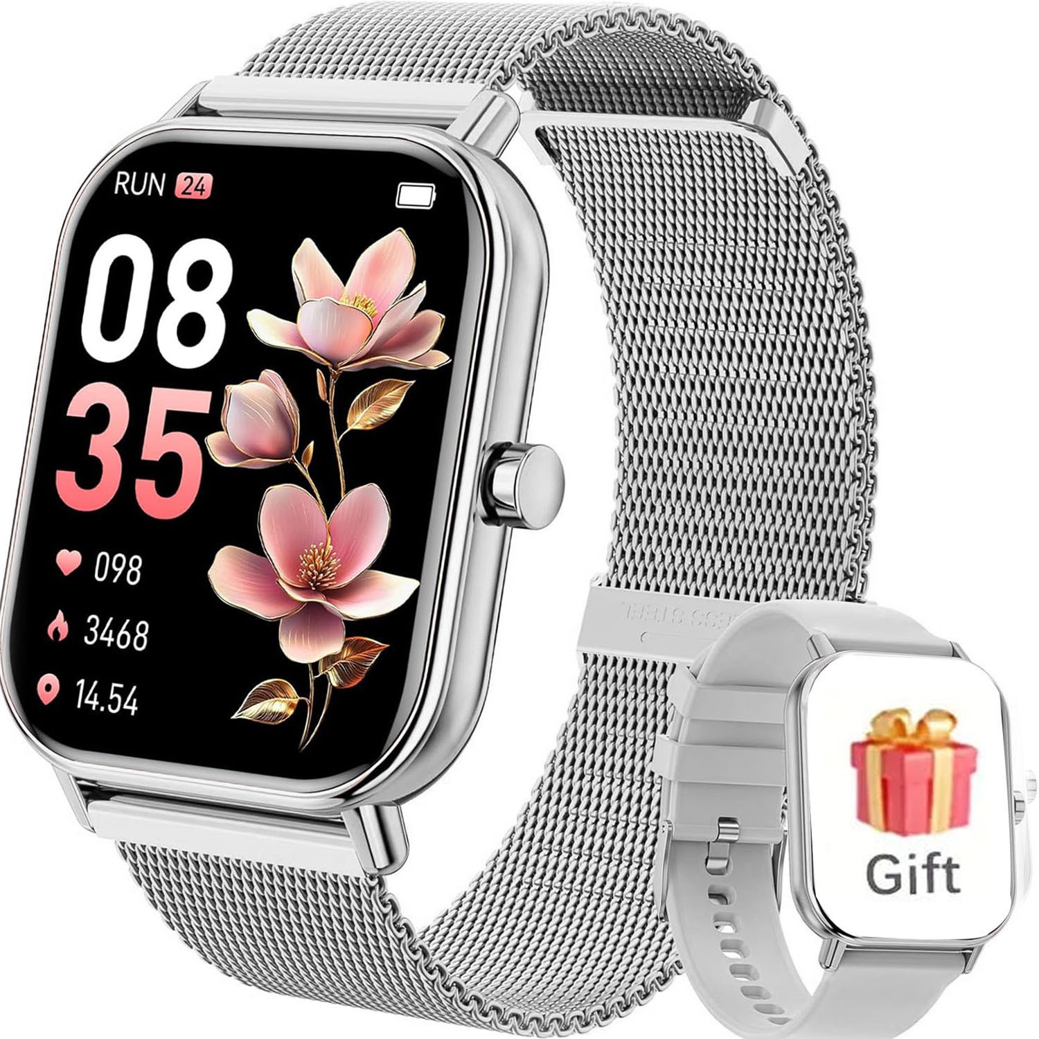 New Smartwatch phone answering/calling multi-sport mode message reminder view su