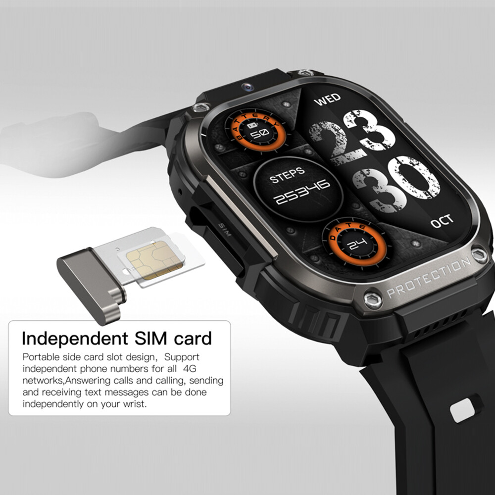 Smart Watch for Men 4G WiFi GPS Android 8.1 Unlocked Call Watch Camera 2GB+16GB