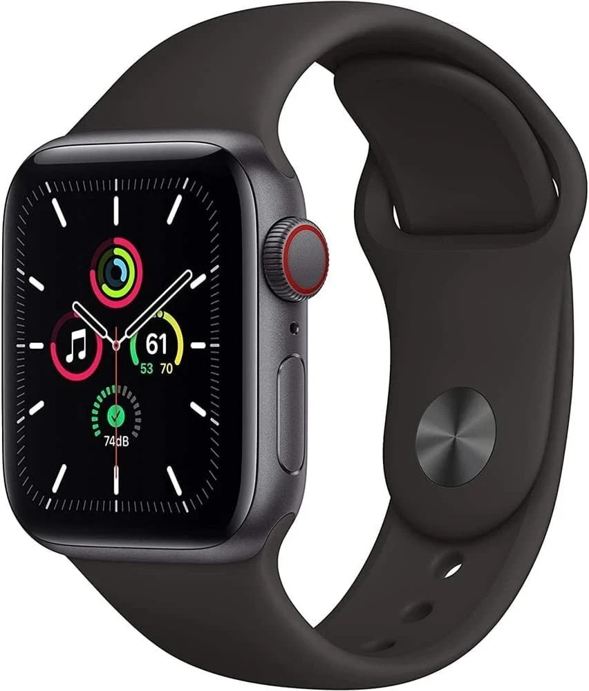 Apple Watch SE (2022) 2nd Gen 44mm (GPS Only, No Lte) Black Silver (Very Good)