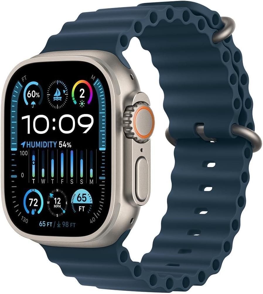 Apple Watch Ultra 2, 49mm (GPS+Cellular) Titanium Case w/ Ocean Blue Band-#2