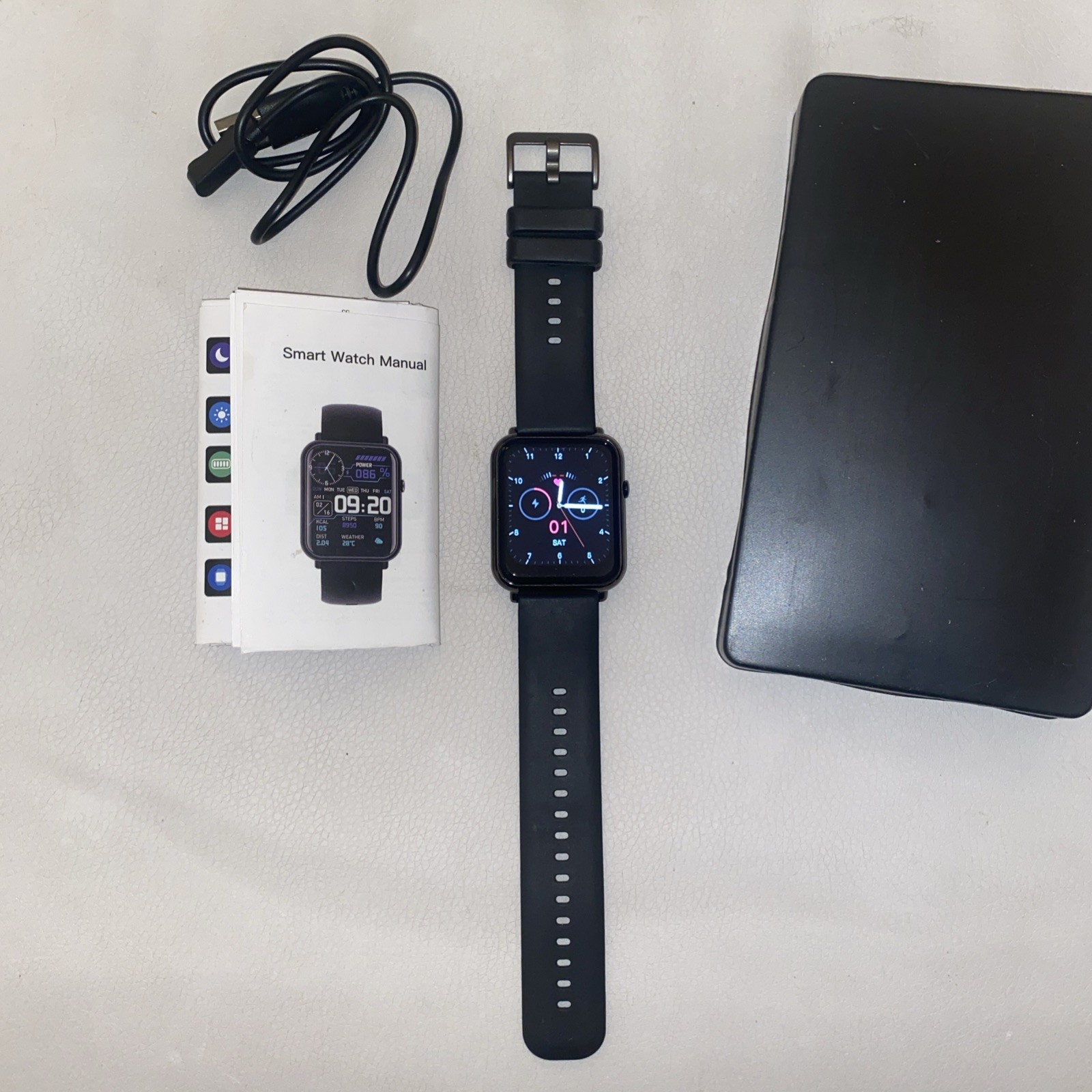 Smart Watch Black iPhone Android Compatible Bluetooth Free Ship!
