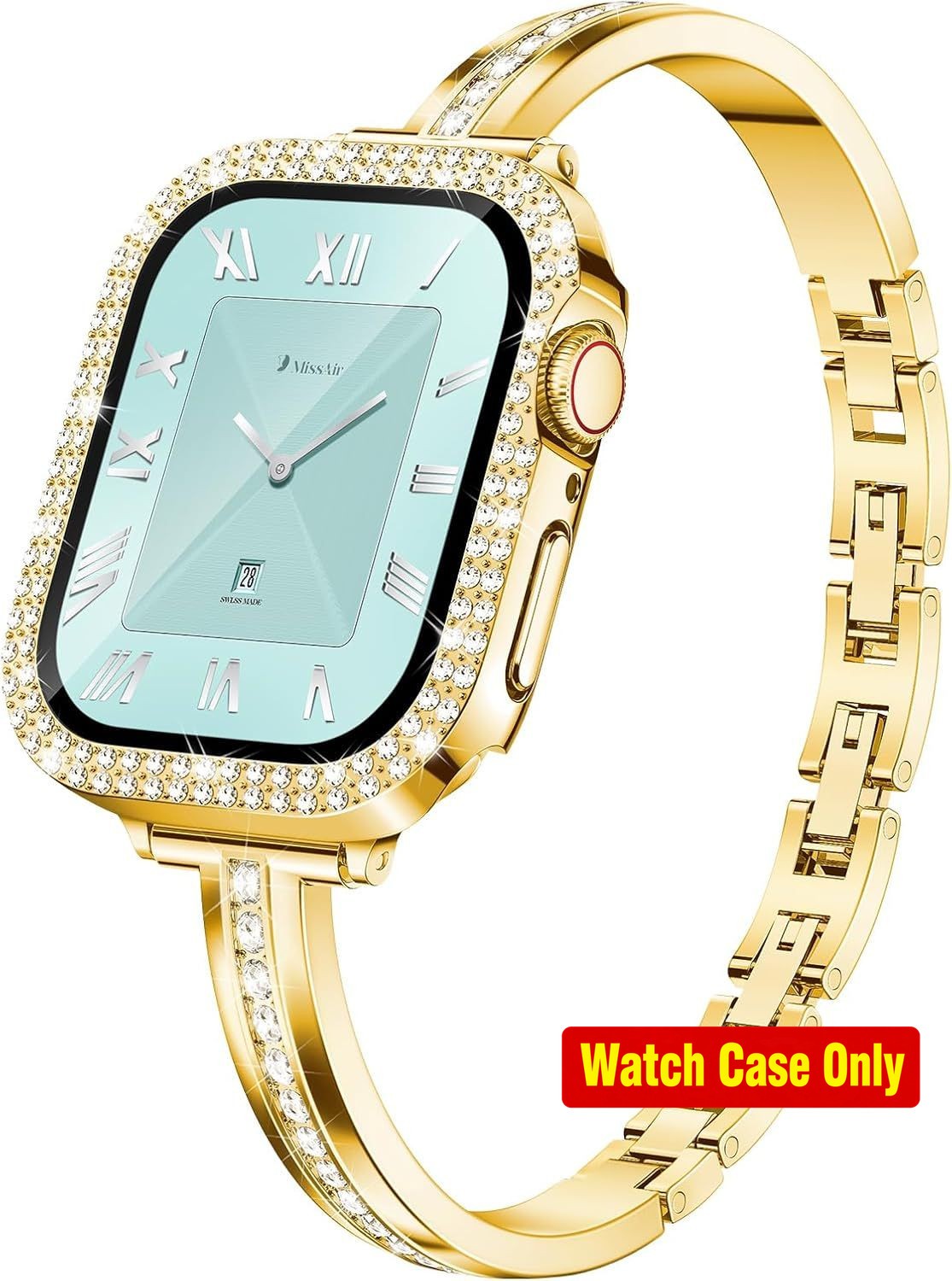 Only Case For Apple Watch Series 9 8 7 6 5 4 SE 40mm 41mm 44mm 45mm Metal Slim