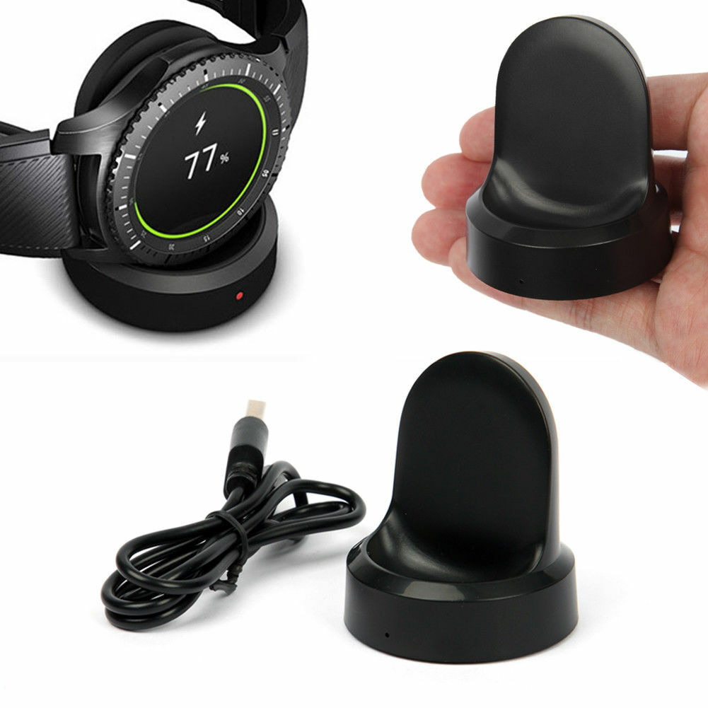 1/2PACK For Samsung Gear S2/S3 Frontier Wireless Charging Dock Cradle Charger