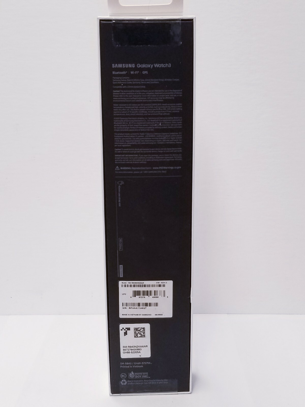 NIB Samsung Galaxy Watch3 R840 45mm Stainless Steel Case with Leather Strap