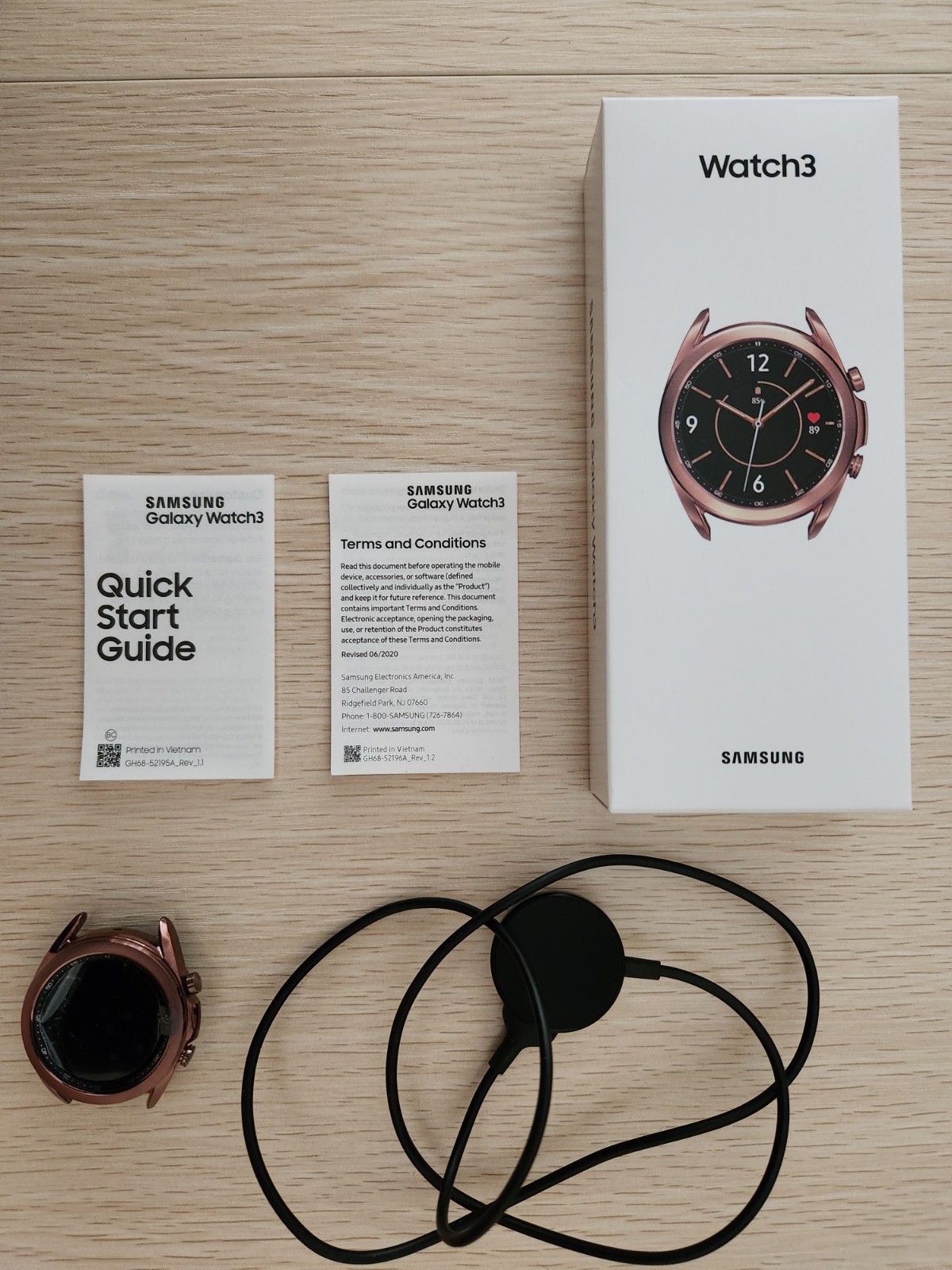 Samsung Galaxy Watch 3 SM-R850 41mm Mystic Bronze Smart Watch (NOT WORKING)