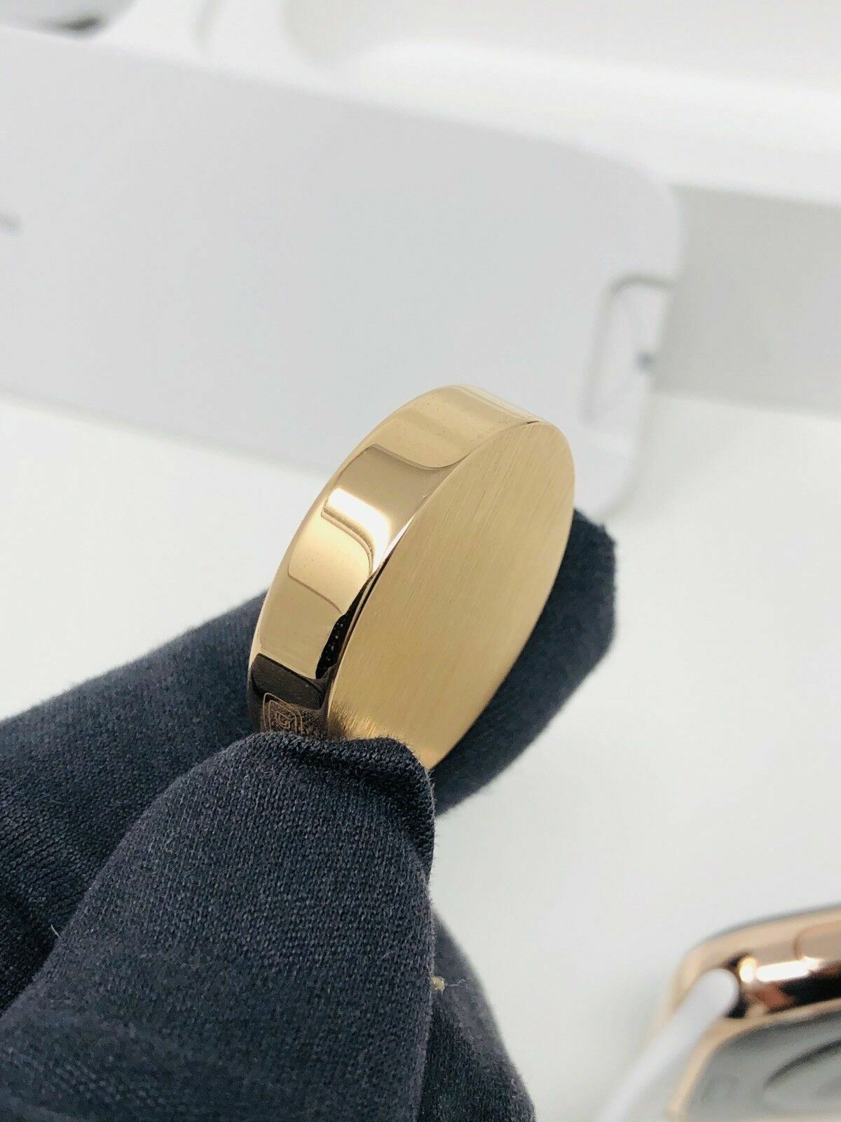 24K Rose Gold Plated 44MM Apple Watch SERIES 4 With White Sport Band