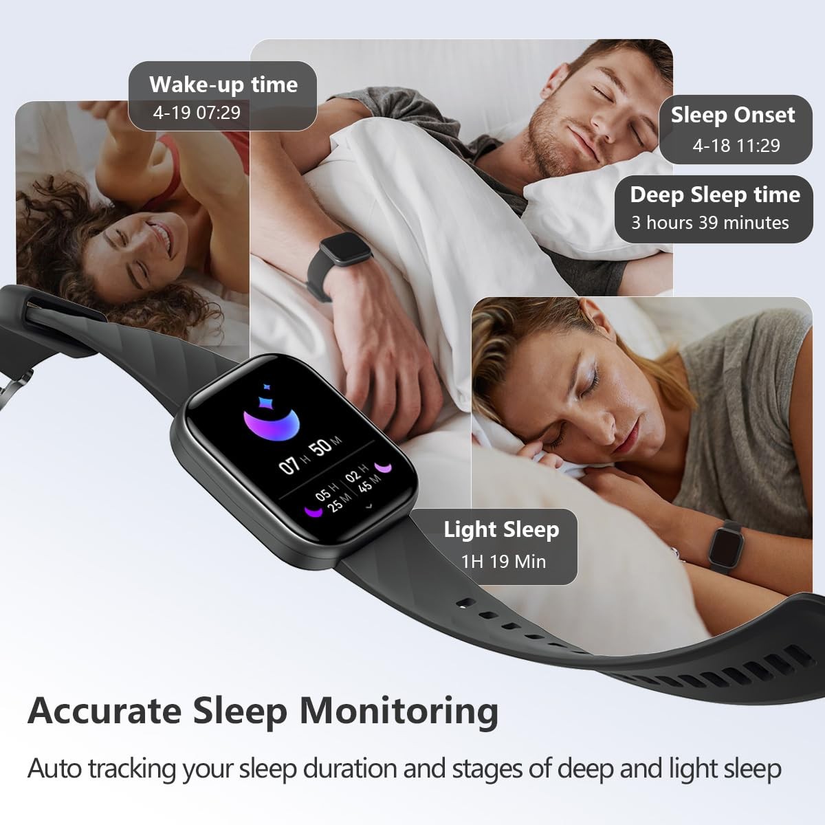 Health & Fitness Tracker (Answer/Make Calls), Smart Watch with 24/7 Heart Rat…