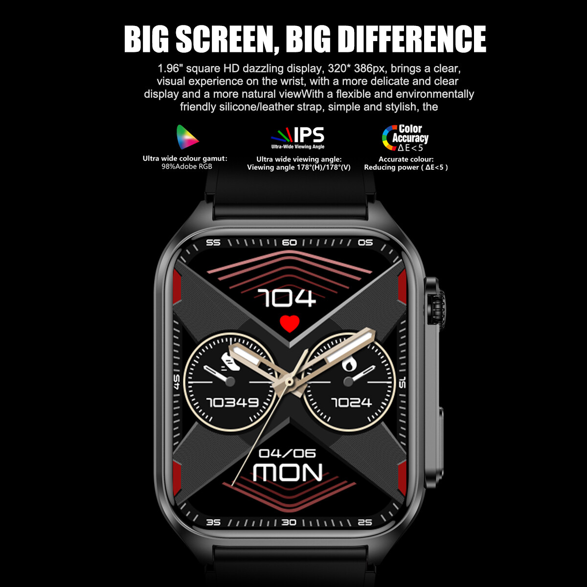 Smart Watch for Men Smartwatch Bluetooth Call for iOS Android Health Monitoring